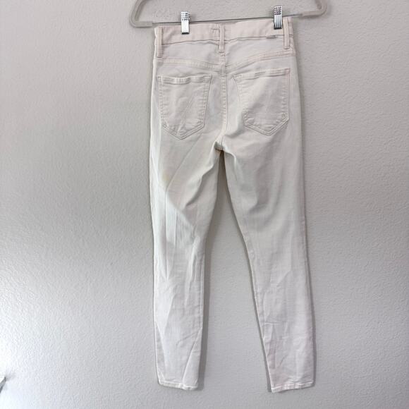 Mother Womens High Waisted Looker Denim Jeans Size 26 Skinny Whipping The Cream - Picture 6 of 12